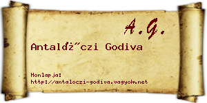 Antalóczi Godiva névjegykártya